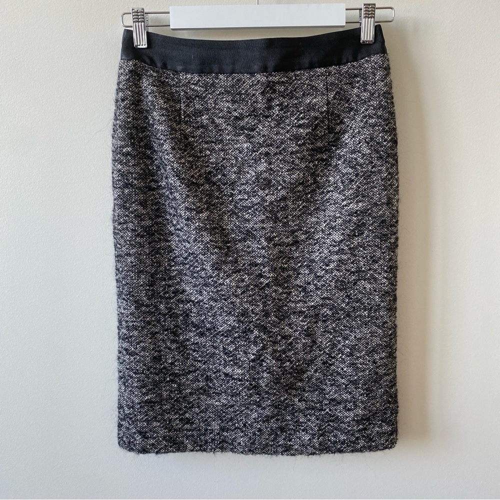 Boden Tweed Gray Pencil Skirt Size 6